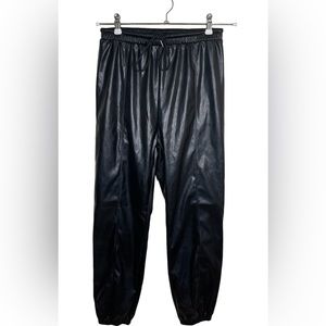 SHEIN faux leather jogger